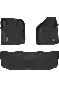 Max Liner FloorLiner Floor Mat for Ford Super Duty SuperCrew -2008-2010 -Black - Picture 1 of 9
