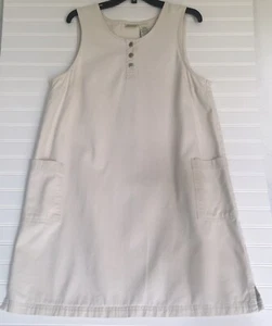 Vintage Clearwater Creek Khaki Pullover Kleid Taschen 90er Cottagecore Lagenlook Lg - Bild 1 von 12