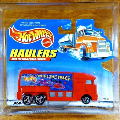 Camión Big Rig 44 1998 Hot Wheels Vintage Haulers Extreme Racing rojo 6 ruedas Foto 1 de 3