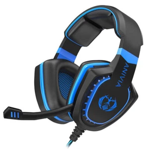 Over Ear Headphones Wired with Mic Stereo Gaming Headset for PC Laptop - Picture 1 of 6