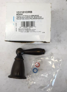 Moen Handle Kit Hot/Cold Oil Rubbed Bronze 131101ORB Bathroom Faucet Set - Picture 1 of 5