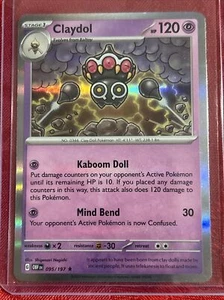 Claydol Holo Rare 095/197 Obsidian Flames | NM Pokémon Card - Picture 1 of 7