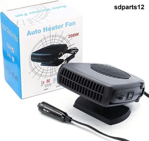 Chauffage de Voiture 12V 200W Dégivrage Prise Allume-cigare Réchauffeur Portable - Imagen 1 de 9