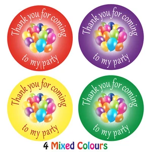 144 x Thank you for Coming to my party stickers labels for birthdays parties - Picture 1 of 2