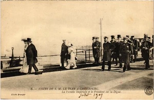 PC RUSSIAN ROYALTY ROMANOV IMPERIAL VISIT CHERBOURG FRANCE (a48498) - Picture 1 of 2