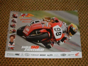 Póster Jake Zemke #98 Honda 2005 CBR600 1000RR HRC - Imagen 1 de 1
