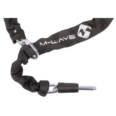 M-Wave Ringchain XL 5.5mm Square Chain Lock - Anti-Theft Secure Key Lock, 100cm - Image 1 of 4