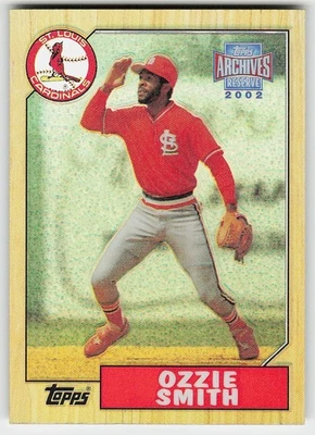 2002 Topps Archives Reserve #19 Ozzie Smith Béisbol Cardenales de San Luis Foto 1 de 2