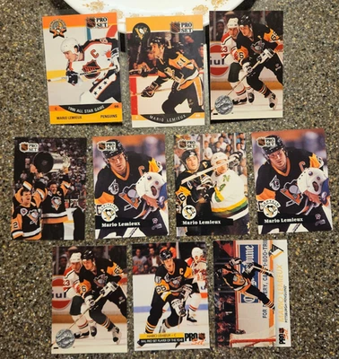 Pro Set Mario Lemieux 9 Card Lot No Dups! - Image 1 of 2