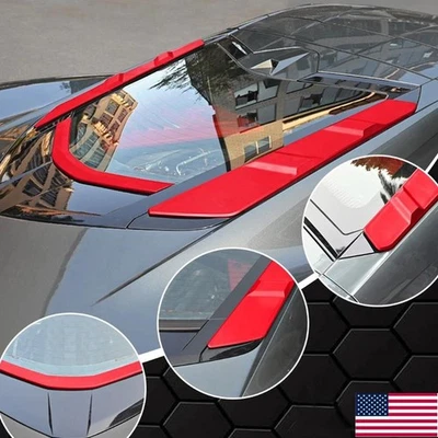 Dry Bay Air Vent Blocks Wash Covers Rear Roof Window For Corvette C8 Coupe 20-25 - Image 1 of 4