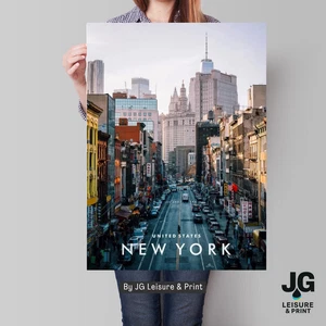 New York City USA Picture Wall Art | Print | Poster Unframed - Picture 1 of 3