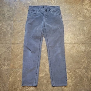 PrAna Sustainer Cord Pants Mens 31x30 (31x29.5) Gray Corduroy Slim Fit Outdoor  - Picture 1 of 11