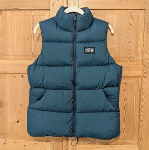Mountain Hardwear Women's Nevadan 650 Down Vest Green M Dark Marsh Full Zip - Picture 1 of 12