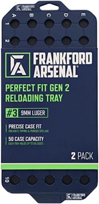Frankford Arsenal Perfect Fit 重装托盘 适合方便 50 种,蓝色  — 第 1/4 张图片