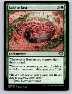 Magic the Gathering Laid to Rest Innistrad: Crimson Vow MTG Free Shipping! - Picture 1 of 1