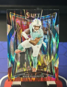 Amortiguador Prizm #71 Select Malik Washington Concourse RC 2024 rojo y negro - Imagen 1 de 2