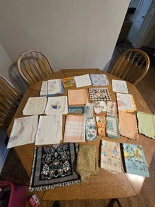 HUGE Lot 51 Vintage Textiles, Crochet, Doilies, Lace, etc Lot #2 - Picture 1 of 6