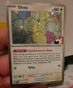 Ditto 132/165 Kosmos Holo Prize Pack Stamped Series 6 Pokemon TCG 151 Mew - Bild 1 von 2
