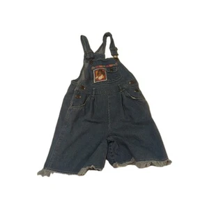Vintage Disney Hunchback of Notre Dame Esmeralda Overalls Shortalls Kids 12 Y2K - Picture 1 of 7
