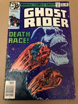 Ghost Rider #35 1979, VG+, Classic story of Ghost Rider racing Death - Image 1 of 2
