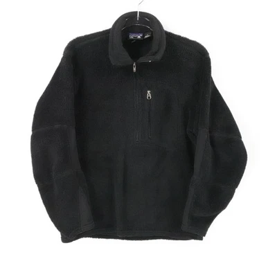 Suéter Vintage Patagonia Para Hombre Extra Pequeño Negro Polartec Regulador Polar EE. UU. Foto 1 de 4