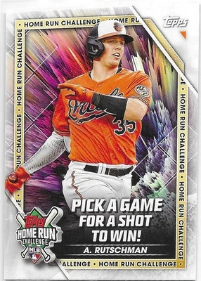 2023 Topps Series 2 - Home Run Challenge Code Card Adley Rutschman #HRC-3 (RC) - Image 1 of 2
