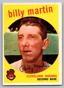 1959 TOPPS #295 BILLY MARTIN INDIANS - Picture 1 of 3