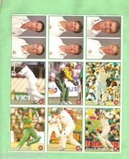 #T314.  #8.  1997/98 SELECT CRICKET STICKER SAMPLE PROMOTIONAL  UNCUT SHEET