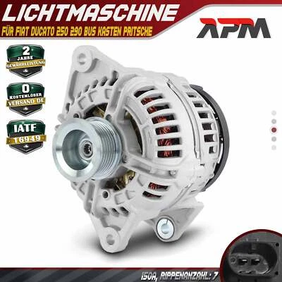 Alternator Generator 14V 140A for Fiat Ducato 250 290 Bus Box Flatbed 2.3 - Image 1 of 4