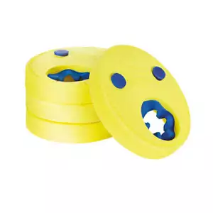 Zoggs Swimming Yellow Arm Foam Float Discs Set of 4 Water Training Aid Pool Swim - Picture 1 of 5