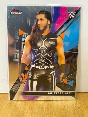 2021 Topps Finest WWE #23 Mustafa Ali wrestling card - Image 1 of 2