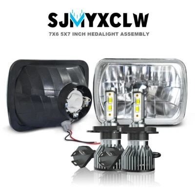 7x6 inch For Chevrolet C10 C20 C30 K10 K20 K30 Led Headlight Sealed Beam DRL - Image 1 of 4