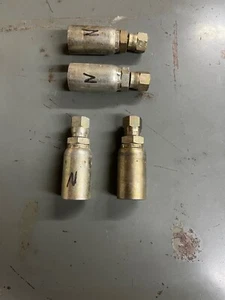 WEATHERHEAD 06U-604 3/8" Hose ID x 1/4" JIC 37 Female Swivel Crimp Fitting - Picture 1 of 2