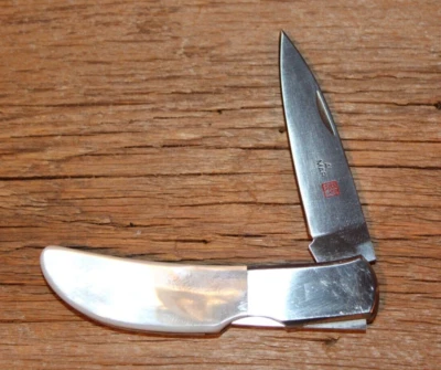 RARO Cuchillo Al Mar Vintage Halcón Clásico 1002BP Negro Perla Hoja Seki Japón Foto 1 de 4