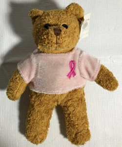 Vintage AVON BRUSTKREBS KREUZZUG BÄR 2001 PLÜSCH - 6" - NEU MIT ETIKETT! - Bild 1 von 3