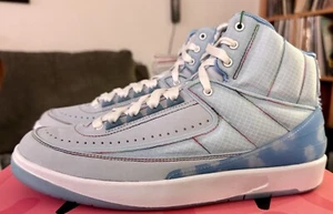 Size 9.5 - Air Jordan 2 Retro x SP J Balvin Celestine Blue 2022 DQ7691-419 - Picture 1 of 7