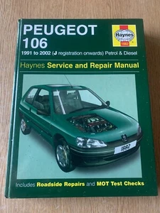 Peugeot 106 Phase 1 & 2 Haynes Workshop Repair Manual Rallye XSI 91-2002 - Picture 1 of 22