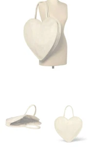 Erin Fetherston Heart Tote Bag X 20th Anniversary Target Cream White Large New - Picture 1 of 3