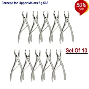 Set Of 10 Children Extracting Forceps For Upper molars fig.563 Tooth Loosening - Picture 1 of 4