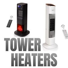 Calentador eléctrico energéticamente eficiente - Ventilador de torre de cerámica, silencioso - Elige - por Nuovva