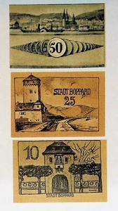 1920 Germany BOPPARD set of 10 25 50 Phennig Notgeld - Picture 1 of 2