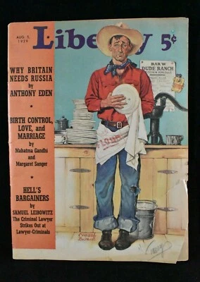 Liberty Magazine Aug. 5, 1939 Vol. 16, No. 31 Macfadden Publications 1939 Foto 1 de 4