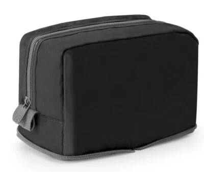 iFLY Zip Packable Toiletry Bag Makeup Accessory Travel Black Gray Unisex - Image 1 of 4