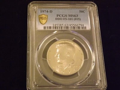 1974-D     50 C             DDO               PCGS MS 63 - Image 1 of 2