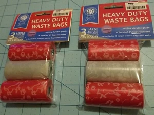 Marca American Kennel Club: Paquete de 3 bolsas de desechos para perros de alta resistencia - 2 juegos, NUEVO - Imagen 1 de 9