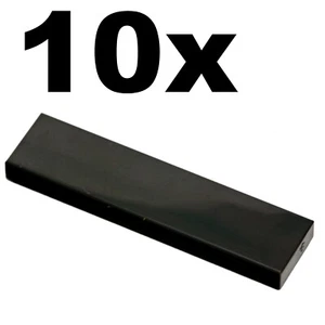 NEW LEGO - TILES - 1 x 4 - Gray Dark Bluish Tile x 10 - smooth flat tile 1x4 - Picture 1 of 1