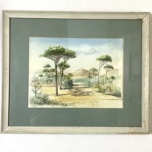 Reg B Strange Original Mid Century 1952 Aquarell "Snow Bars" signiert - Bild 1 von 18