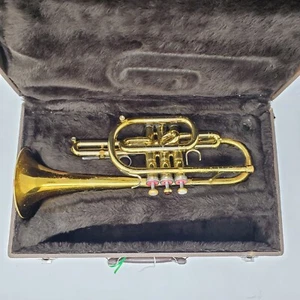 Vintage KING 602 Tempo Horn Cornet w/ Case 203479 PARTS ONLY - Picture 1 of 22