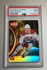 Cole Caufield SPECTRUM 2021-22 Skybox Metal Universe Rookie #200 PSA 9