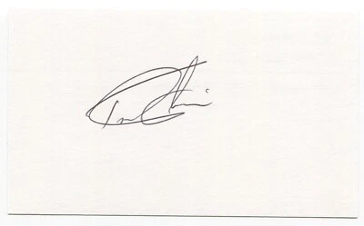 Tom Goodwin Signed 3 x 5 Index Card Autographed 1991 Los Angeles Dodgers MLB - Image 1 of 2